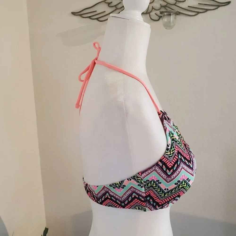 NWT Zumiez Trillium NWT neon print bikini top